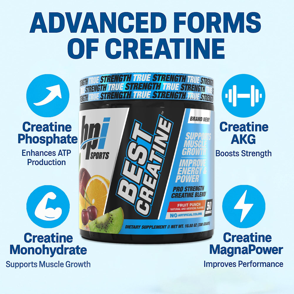 BPI Sports Best Creatine scoop ready for quick, consistent mixing
