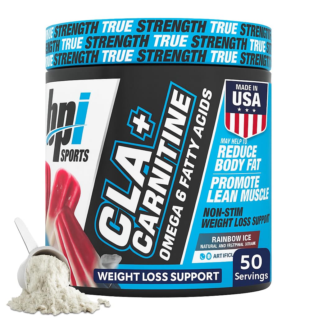 BPI Sports CLA+Carnitine bottle for non-stimulant fat metabolism support