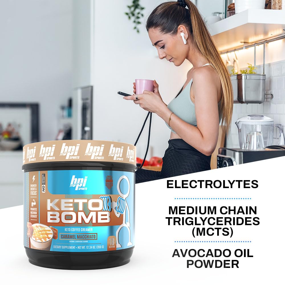 Close-up of MCTs and electrolytes in Keto Bomb for keto fueling