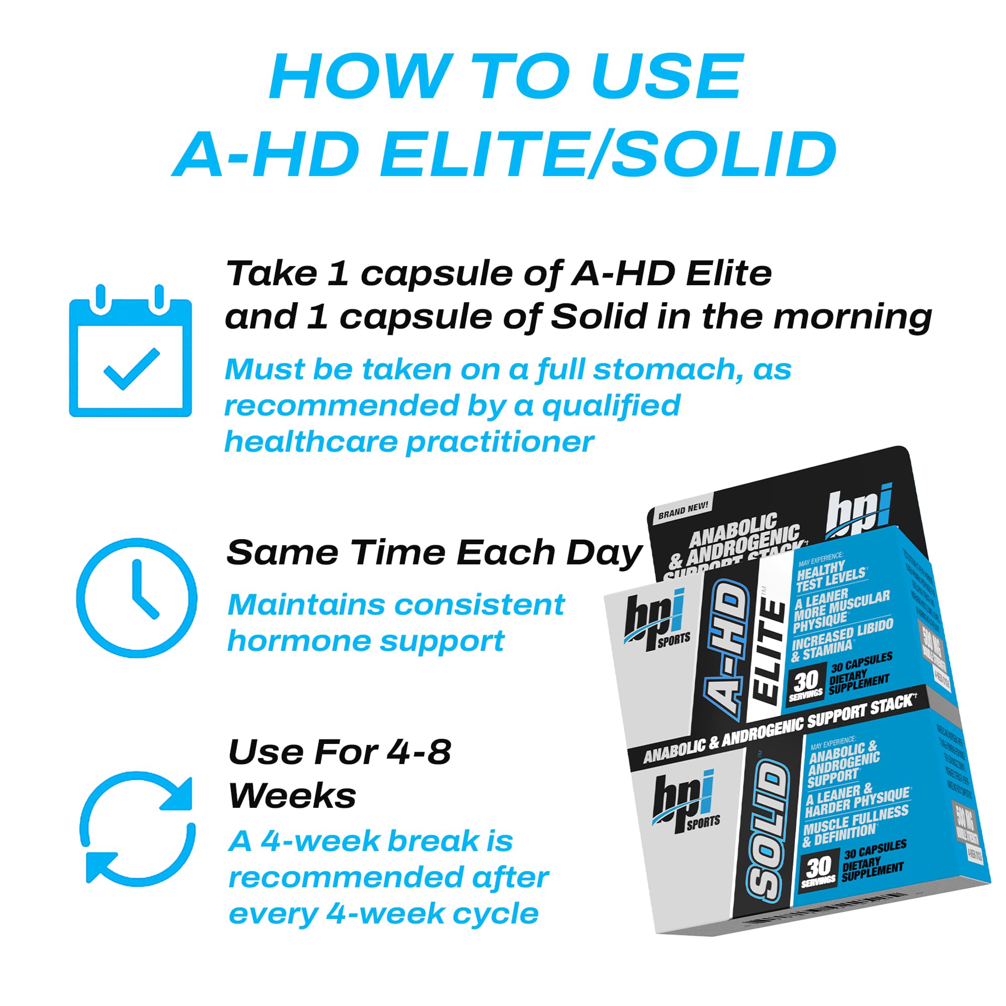 BPI Sports Solid capsule highlighting fat breakdown support and strength.
