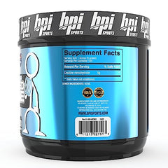 BPI Sports Micronized Creatine bottle back label with serving size and ingredients.