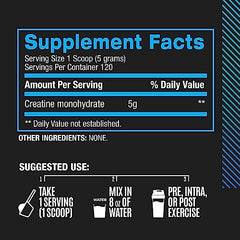 BPI Sports Micronized Creatine powder dissolving in water for a quick, smooth mix.