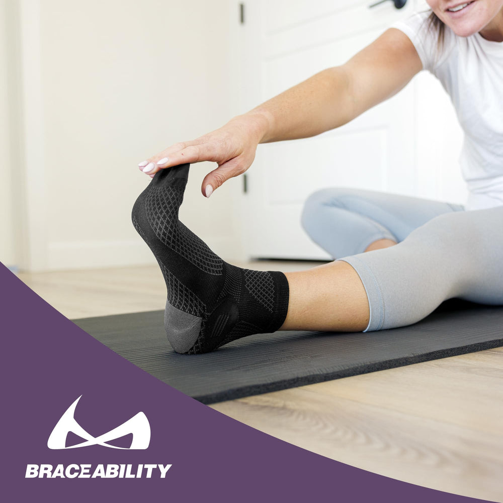 BraceAbility medias recuperacion-pie, apoyo suave para descanso y alivio