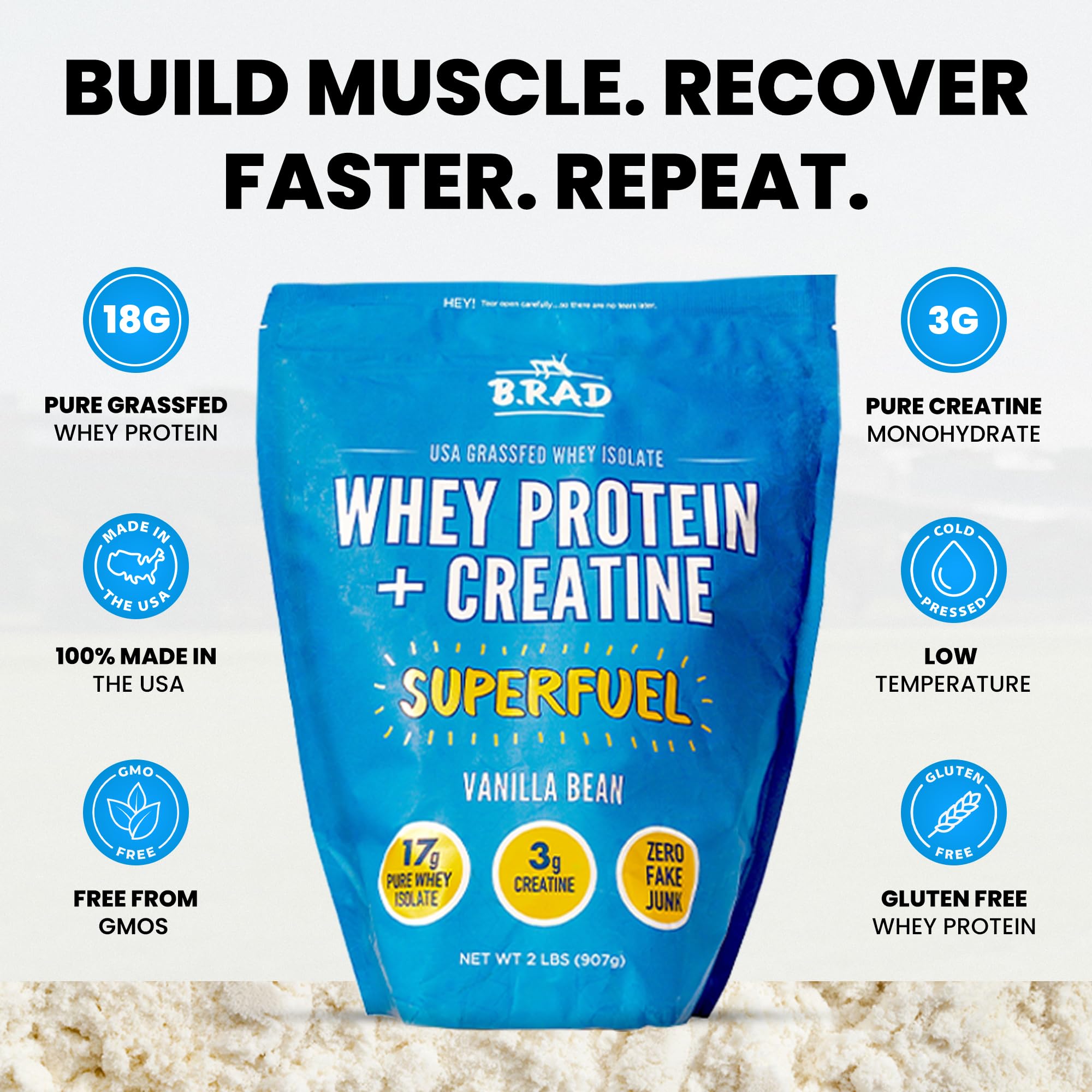 B.rad Superfuel dissolving in water for quick, on-the-go energy