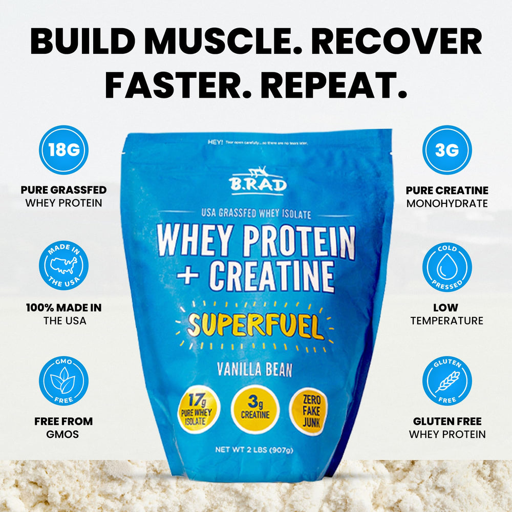 B.rad Superfuel dissolving in water for quick, on-the-go energy