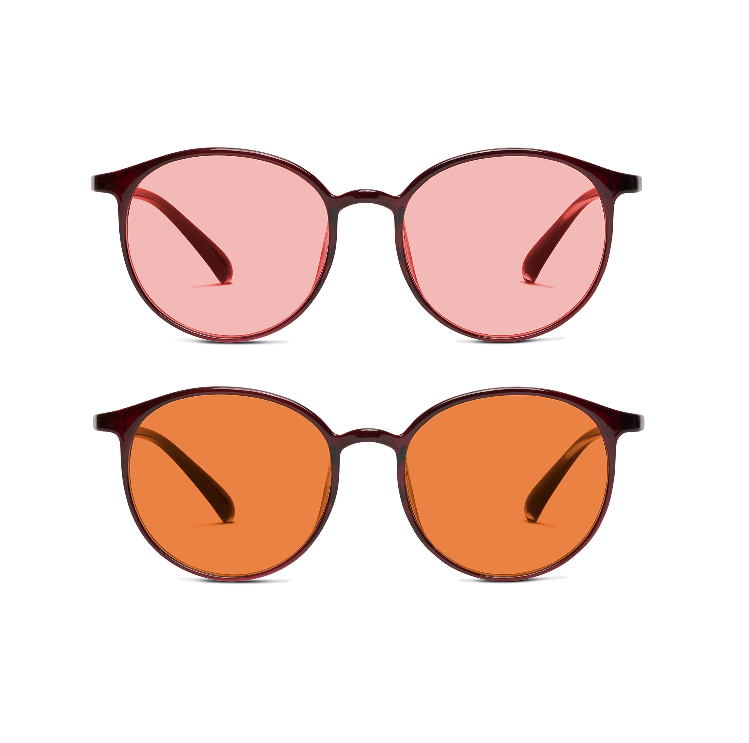 BRADDELL OPTICS Plano lenses with AR coating for clear vision.