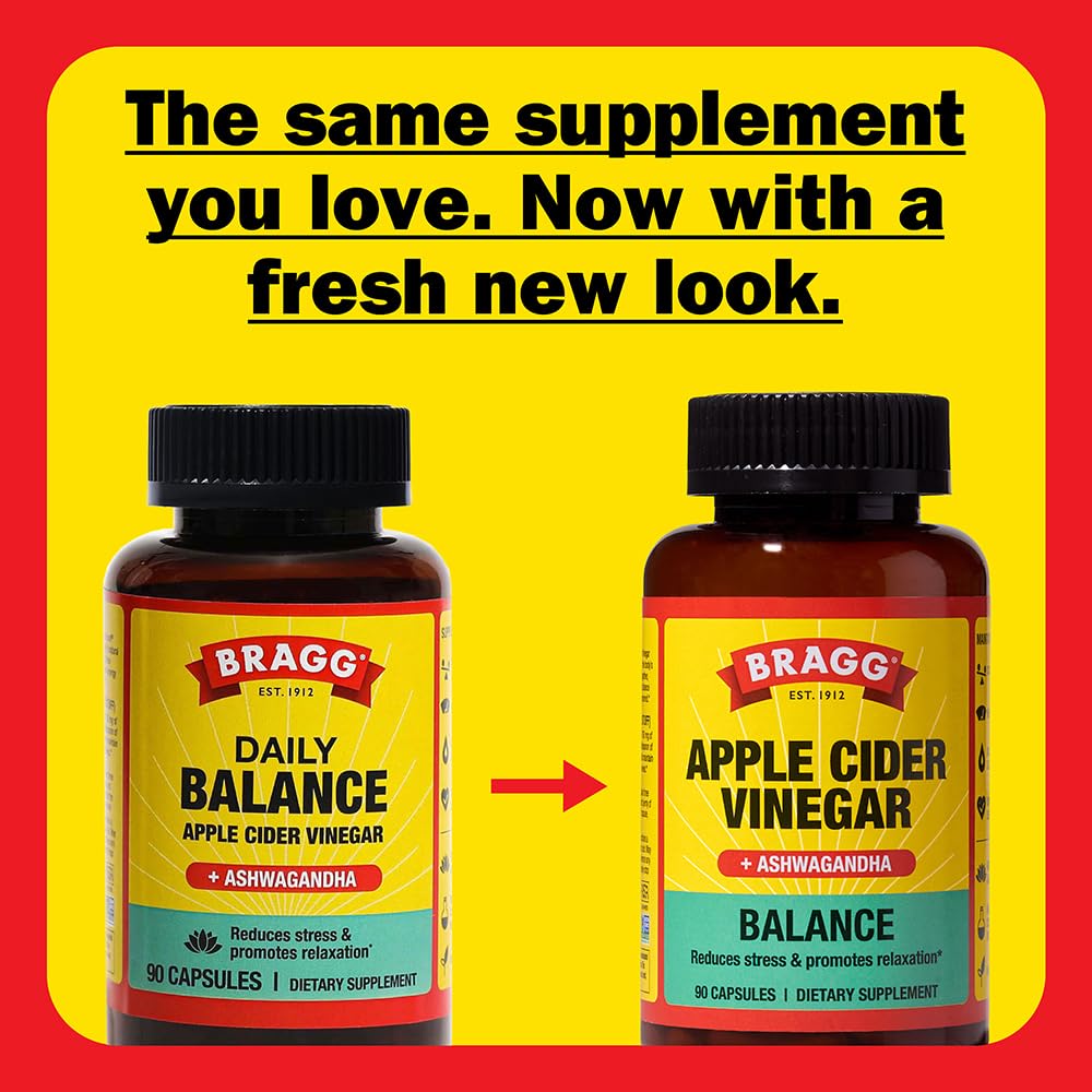 Bragg Daily Balance icons indicating no artificial colors or flavors and vegan status.