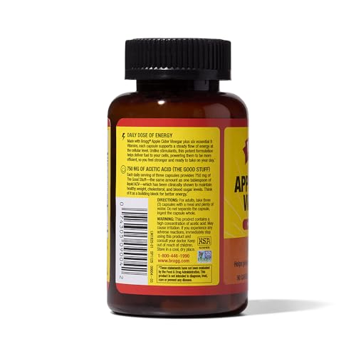 Bragg Energy ACV capsules packaging variations indicating design updates.