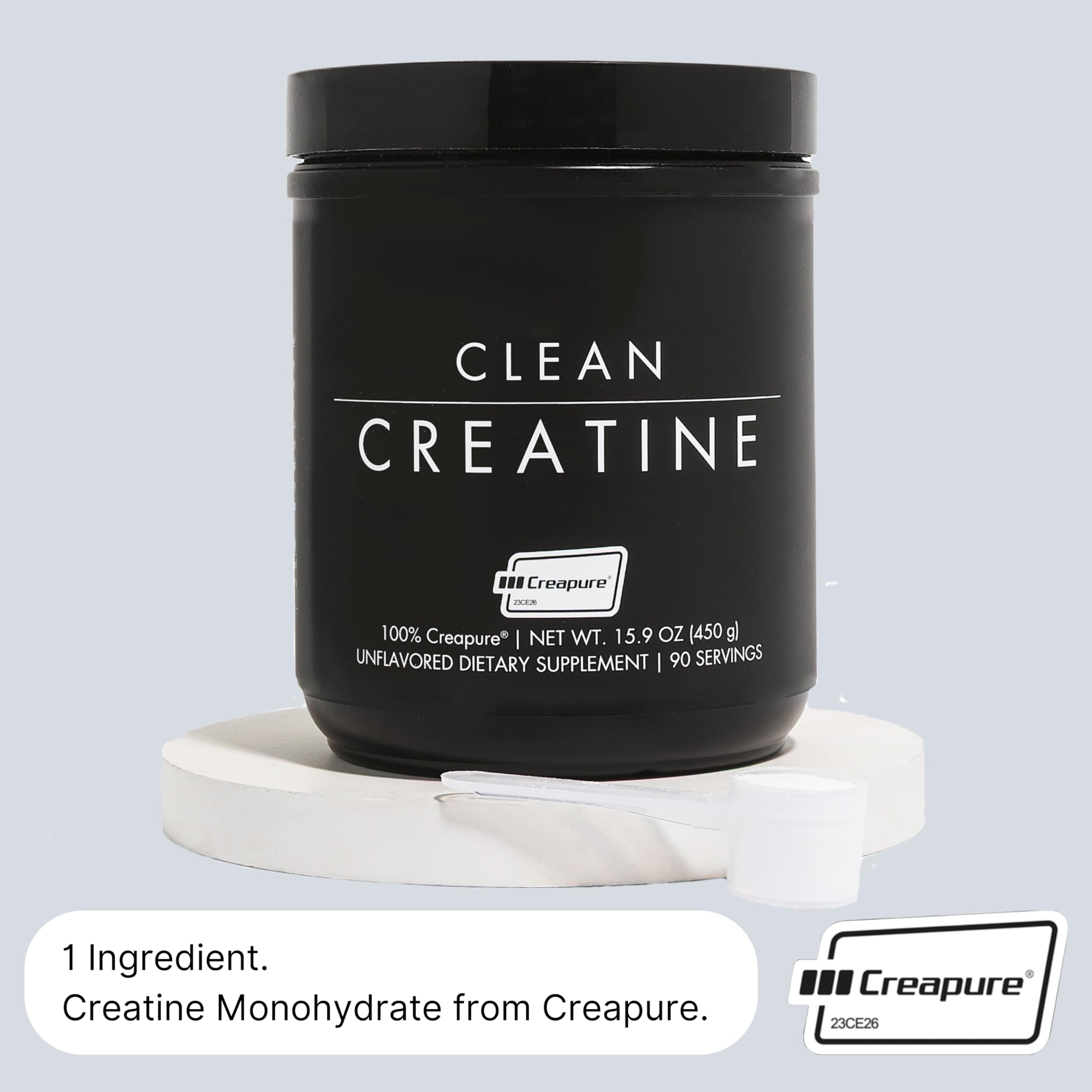 Brain energy and focus concept with Clean Creatine during training.
