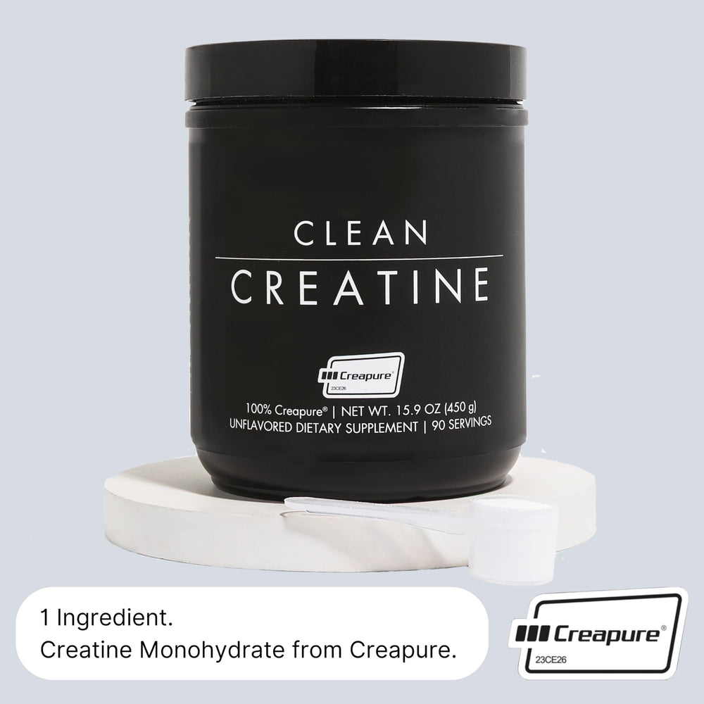 Brain energy and focus concept with Clean Creatine during training.