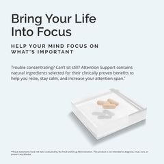 Attention Support label view highlights gluten free formulation