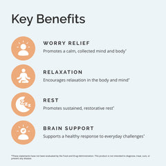 BrainMD Calm My Brain label closeup conveys purity and clinical formulation