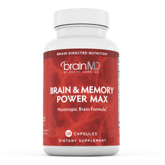 BrainMD Dr Amen Brain & Memory Power MAX bottle front for cognitive support