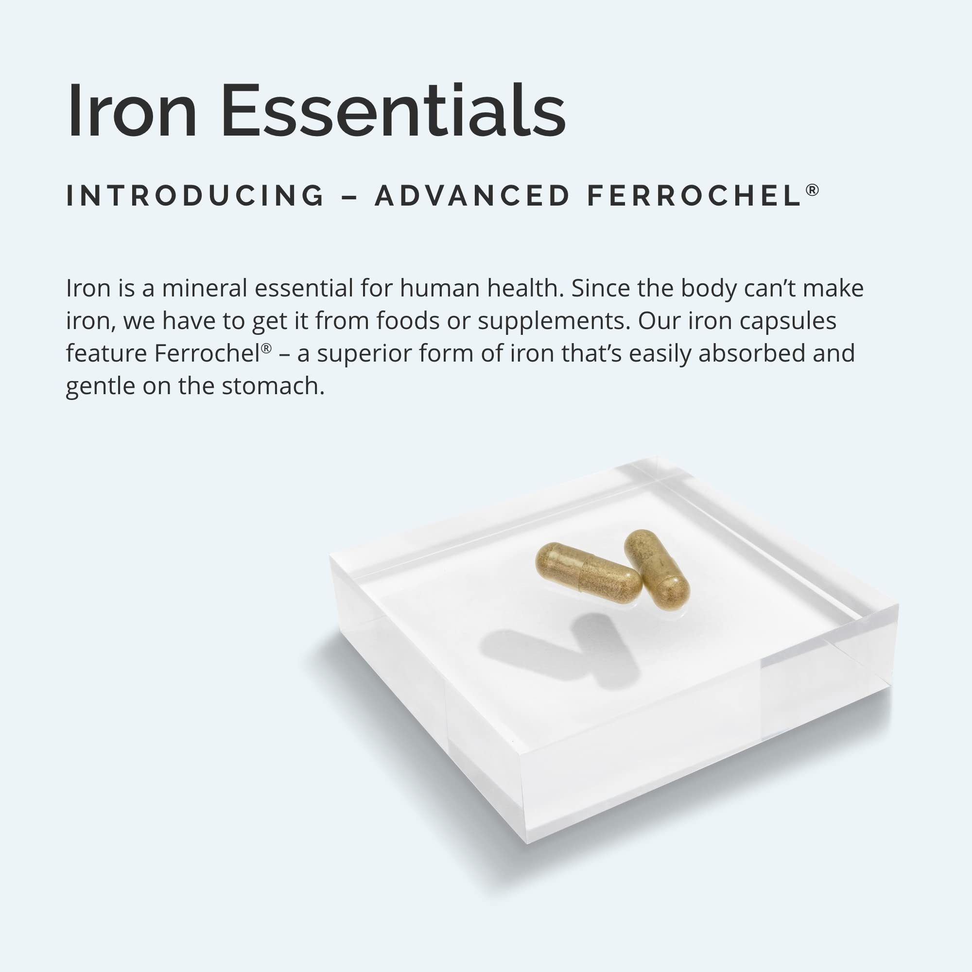 BrainMD Dr Amen Iron label detail; emphasizes purity and formulation.