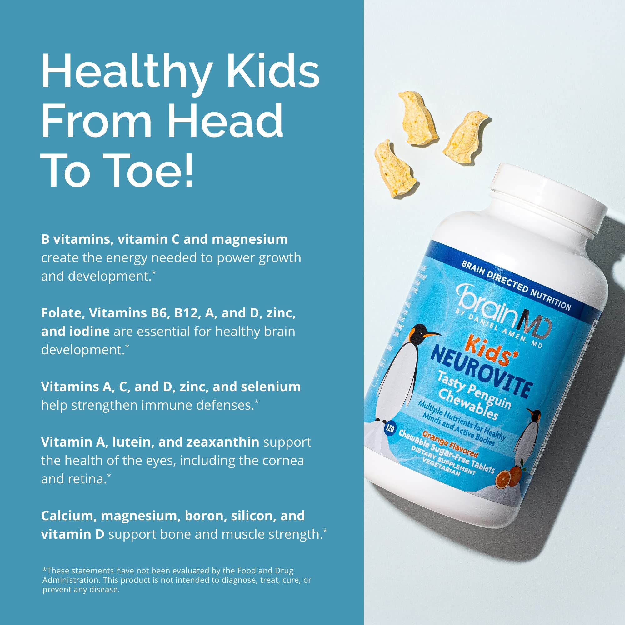 BrainMD NeuroVite gluten-free formulation for kid routines