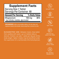BrainMD Dr Amen Magnesium Chewables Citrus tablets closeup highlighting texture and flavor