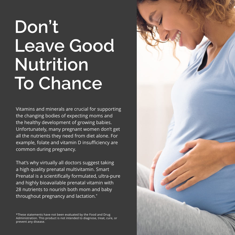 BrainMD Dr Amen Smart Prenatal daily-use scene with a mom planning nutrition