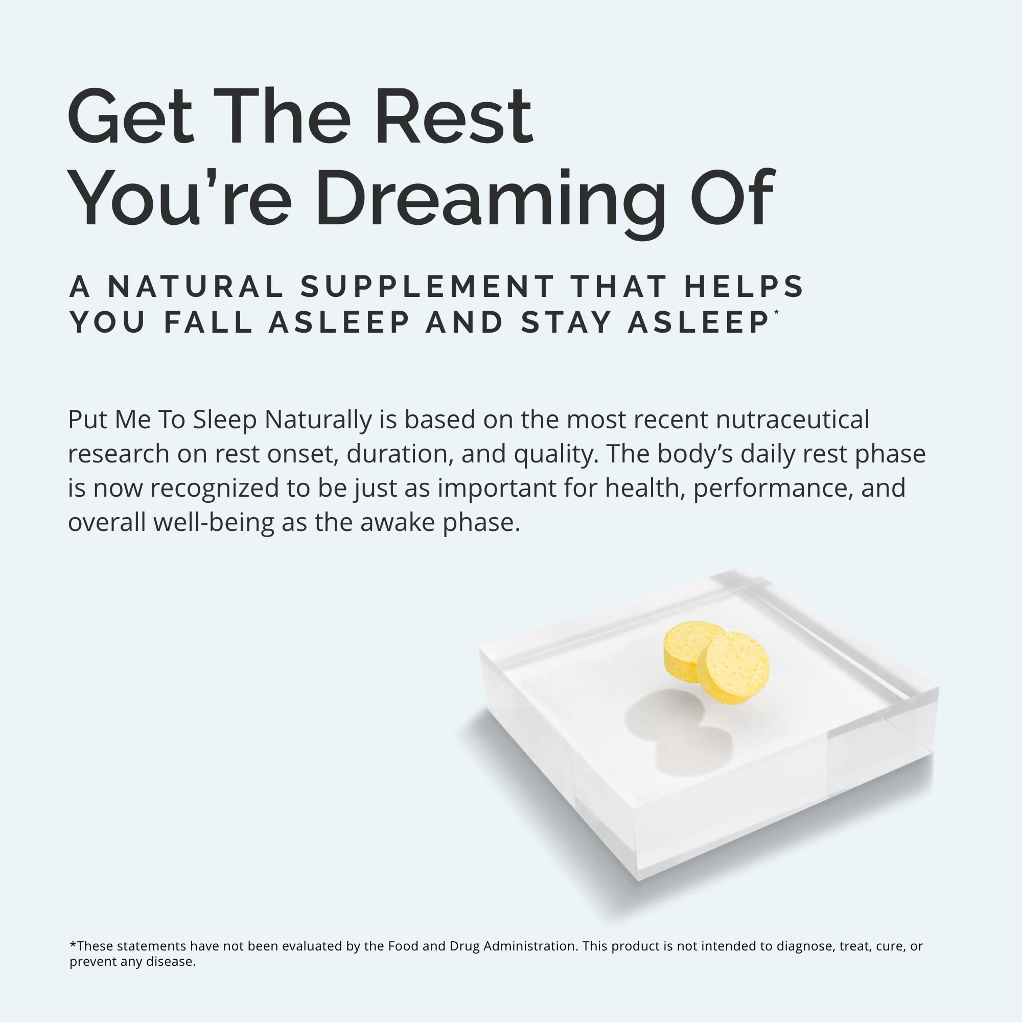 BrainMD Put Me To Sleep Naturally highlights melatonin and L-theanine for circadian balance.