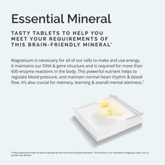 BrainMD Magnesium Chewables Citrus serving dish indicating convenient daily use