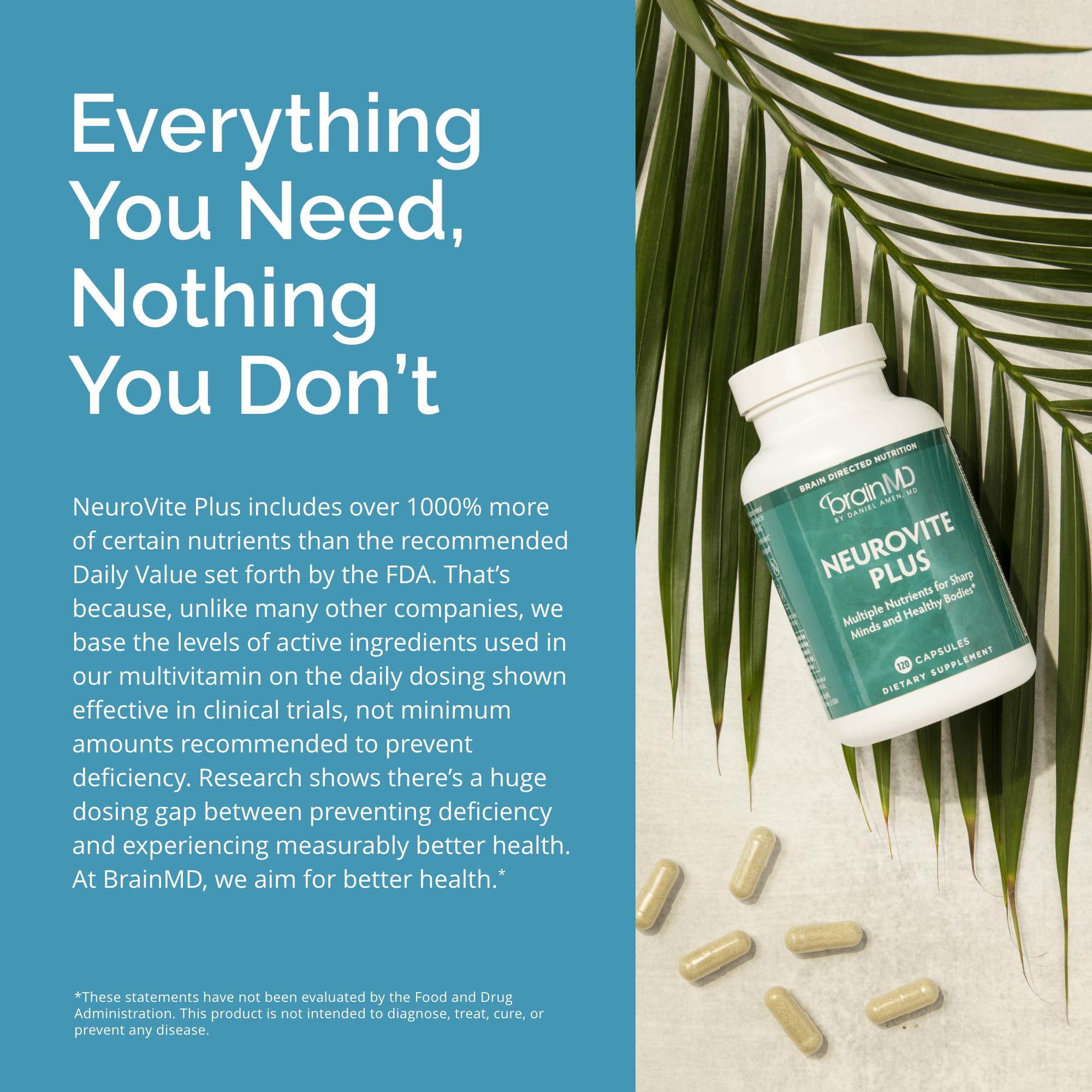 BrainMD NeuroVite Plus featured in a morning routine for focus.