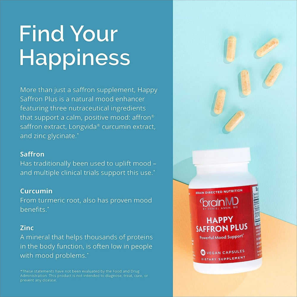 BrainMD packaging label; vegan and gluten-free option for dietary needs