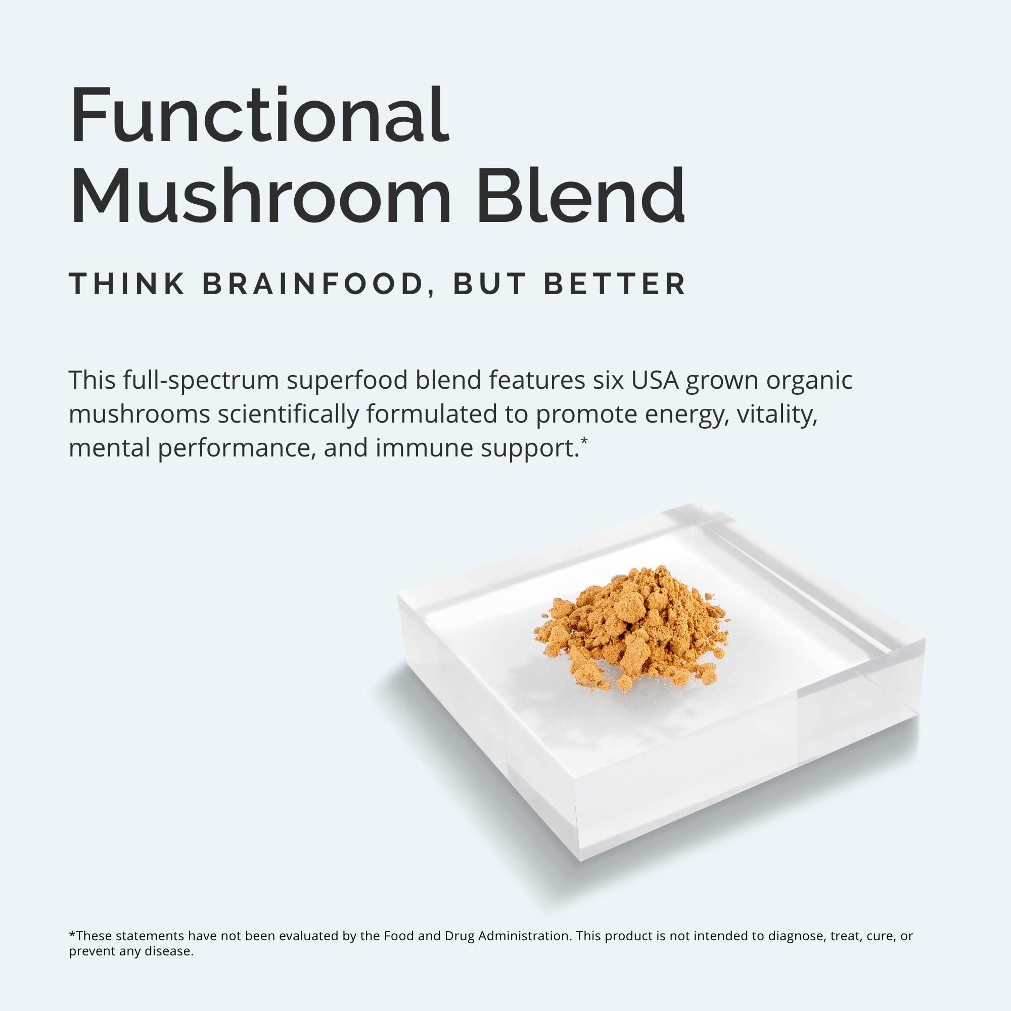 BrainMD Smart Mushrooms capsules close-up for convenient cognitive and immune support.