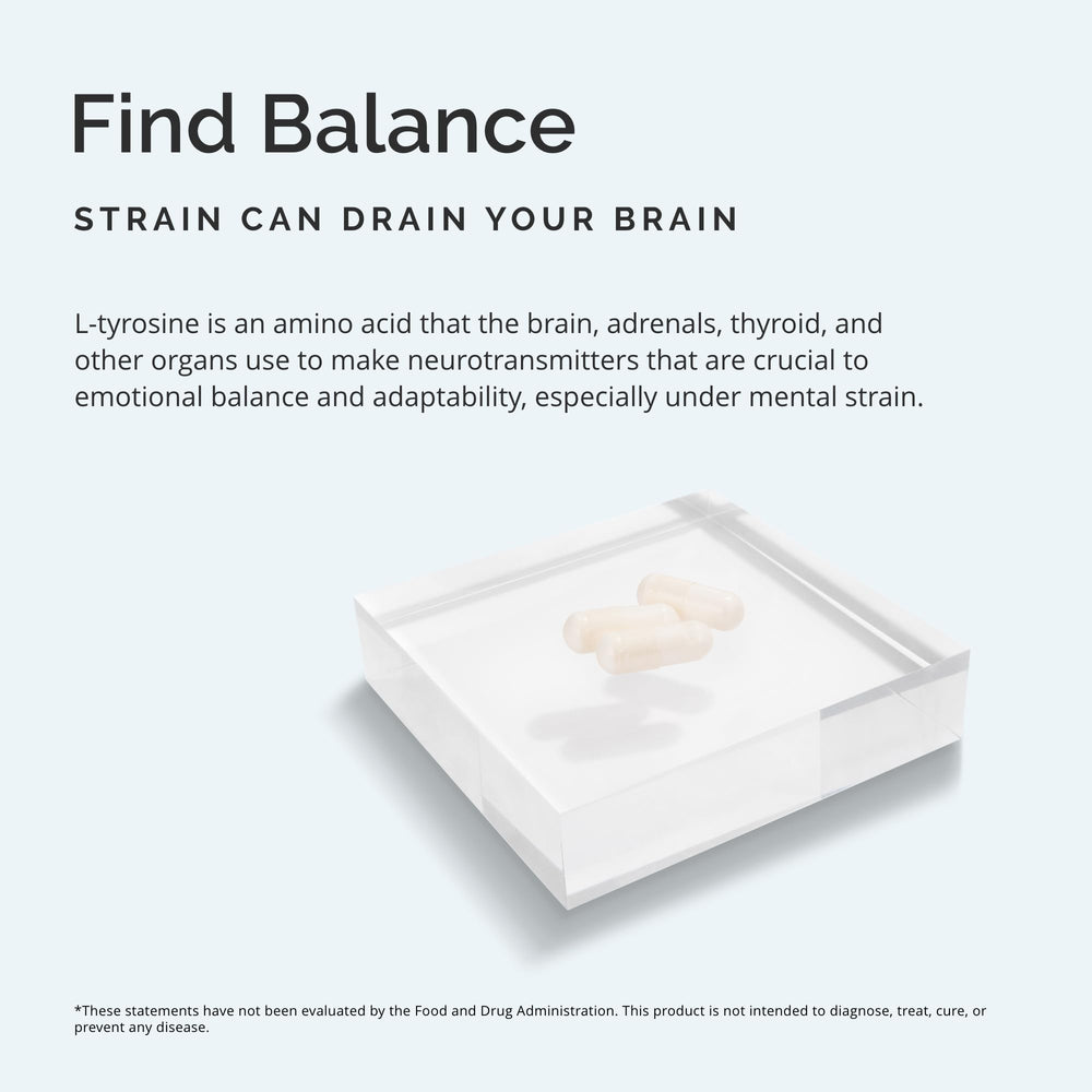 BrainMD Tyrosine dosage spoon ready for daily use.