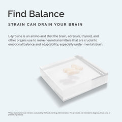 BrainMD Tyrosine dosage spoon ready for daily use.