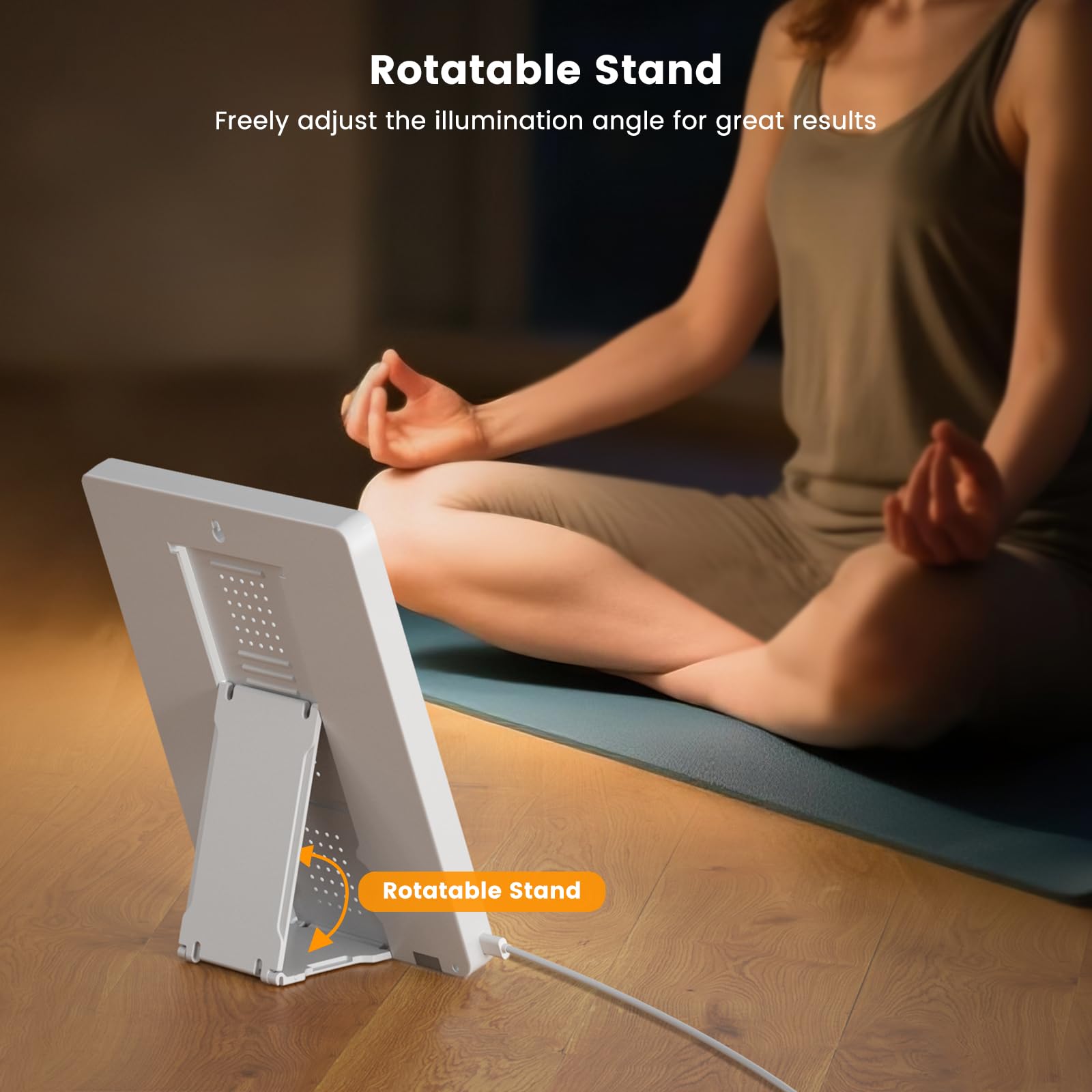 BRAND SET Light Therapy Lamp memory function saves favorite settings.