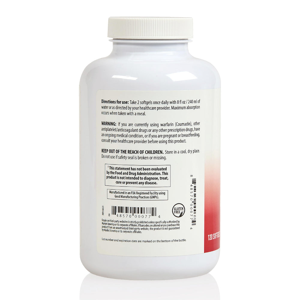 Heart Health Cardiovascular Maintenance branding emphasizes heart-focused wellness.