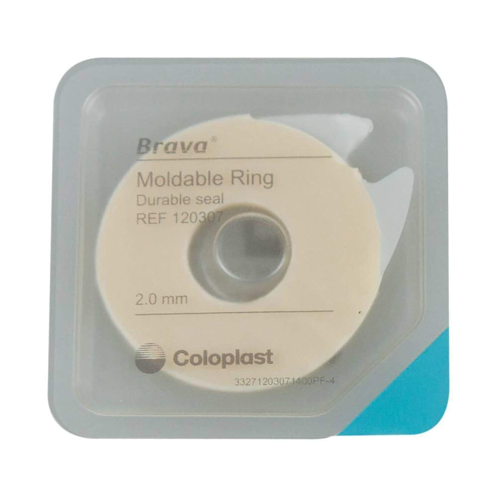 Brava ostomy ring protects skin from output while absorbing moisture.