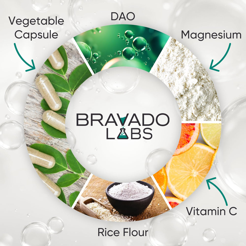 Bravado Labs premium packaging emphasizing daily histamine support
