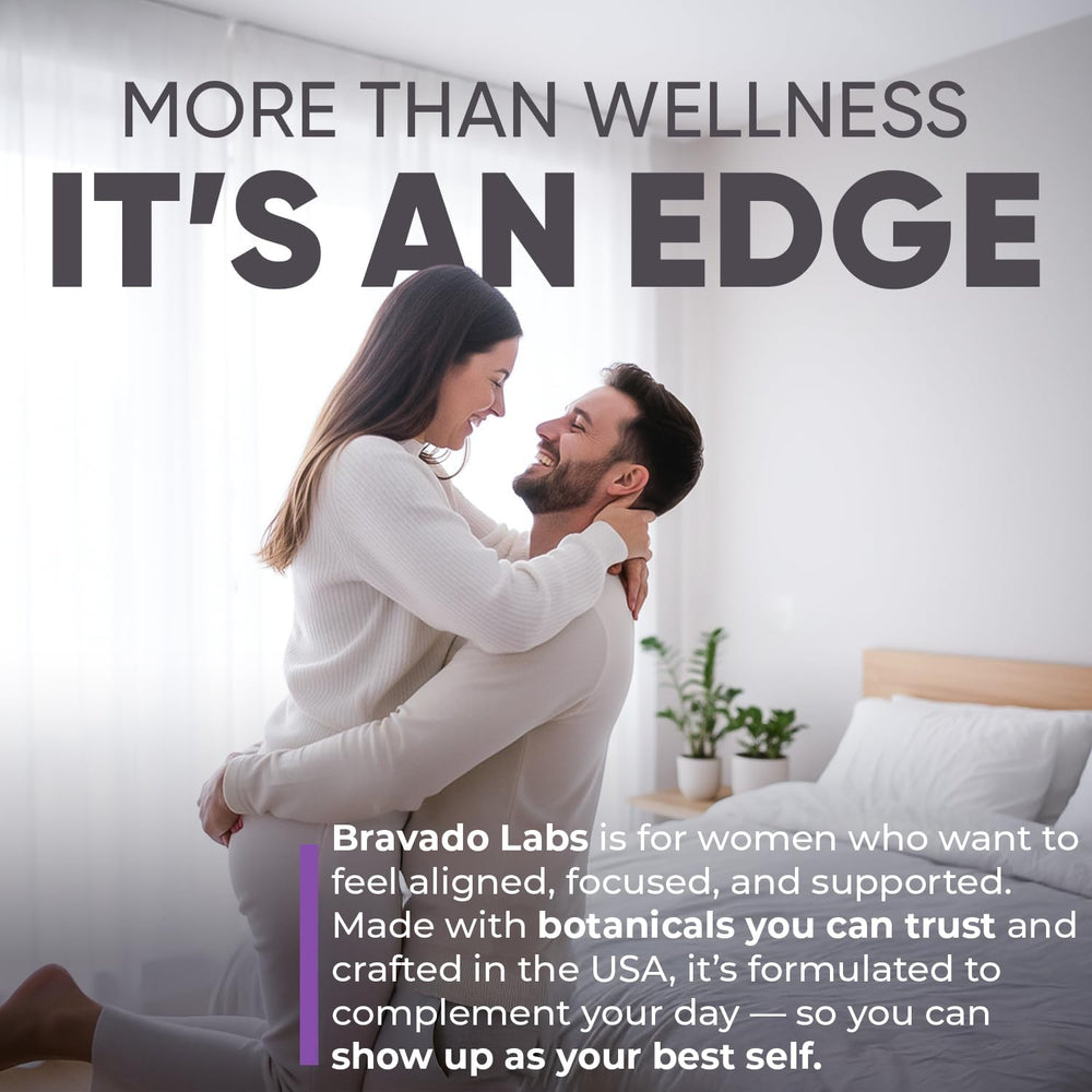 Bravado Labs Women's Energy morning routine setup suggesting a calm focus.