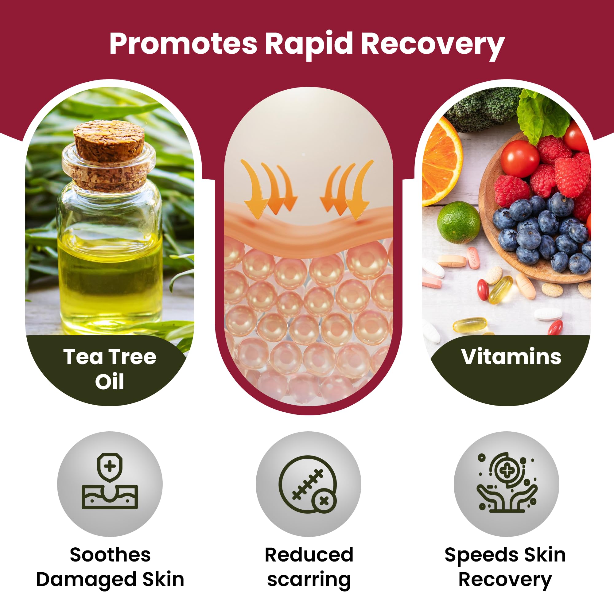 Brave Soldier wound healing ointment supports skin repair and recovery.