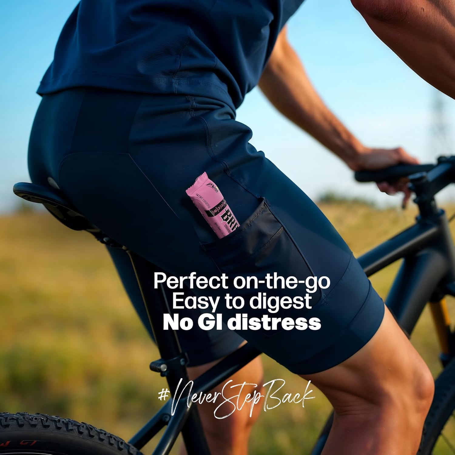 BRAVEN Bar nutrition label highlighting gluten-free and clean fuel.