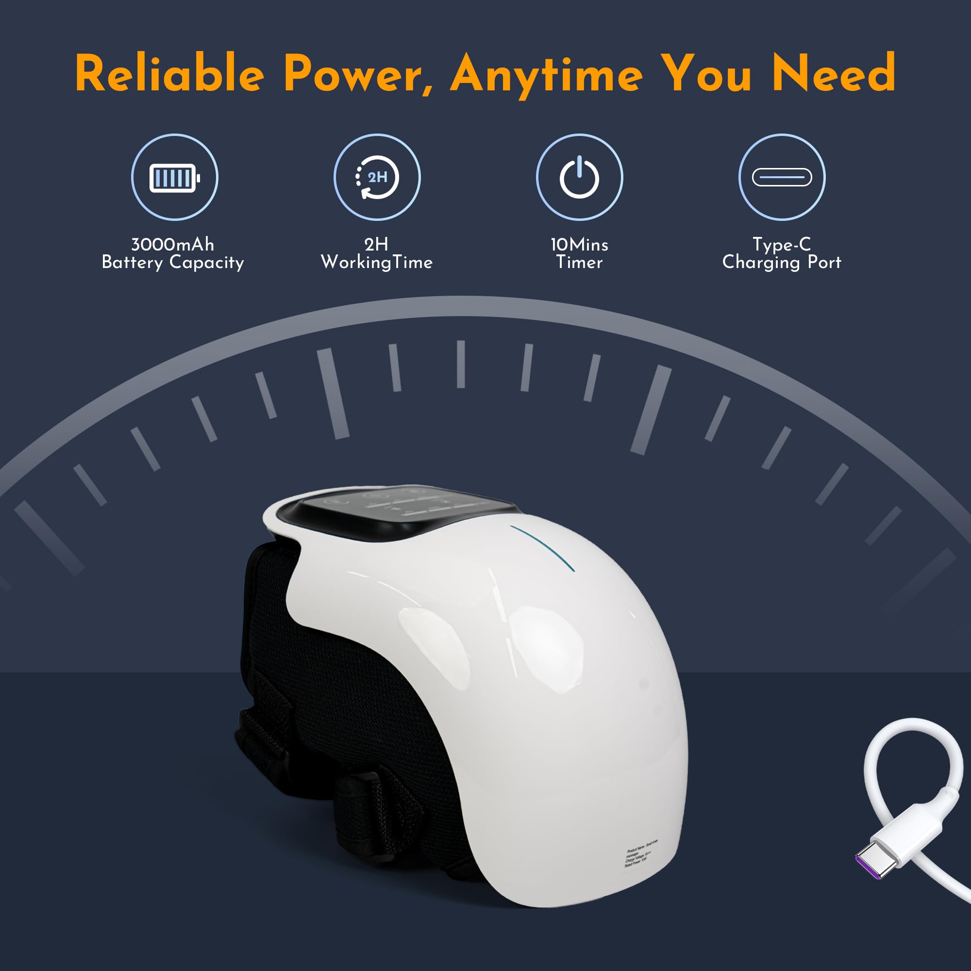 Brenzo knee massager with three heating levels offers adjustable warmth.