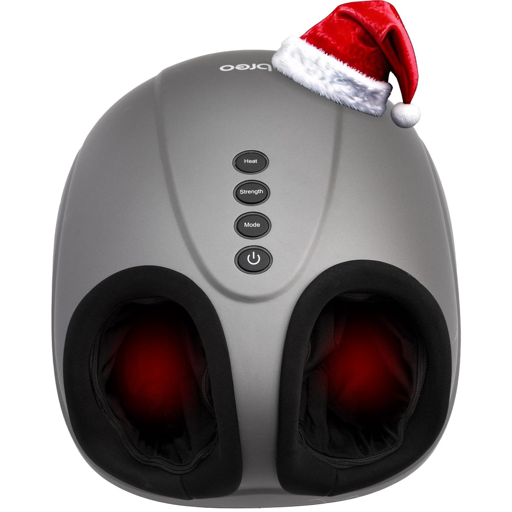 Breo foot massager with heat, front view showing soothing warmth for tired feet