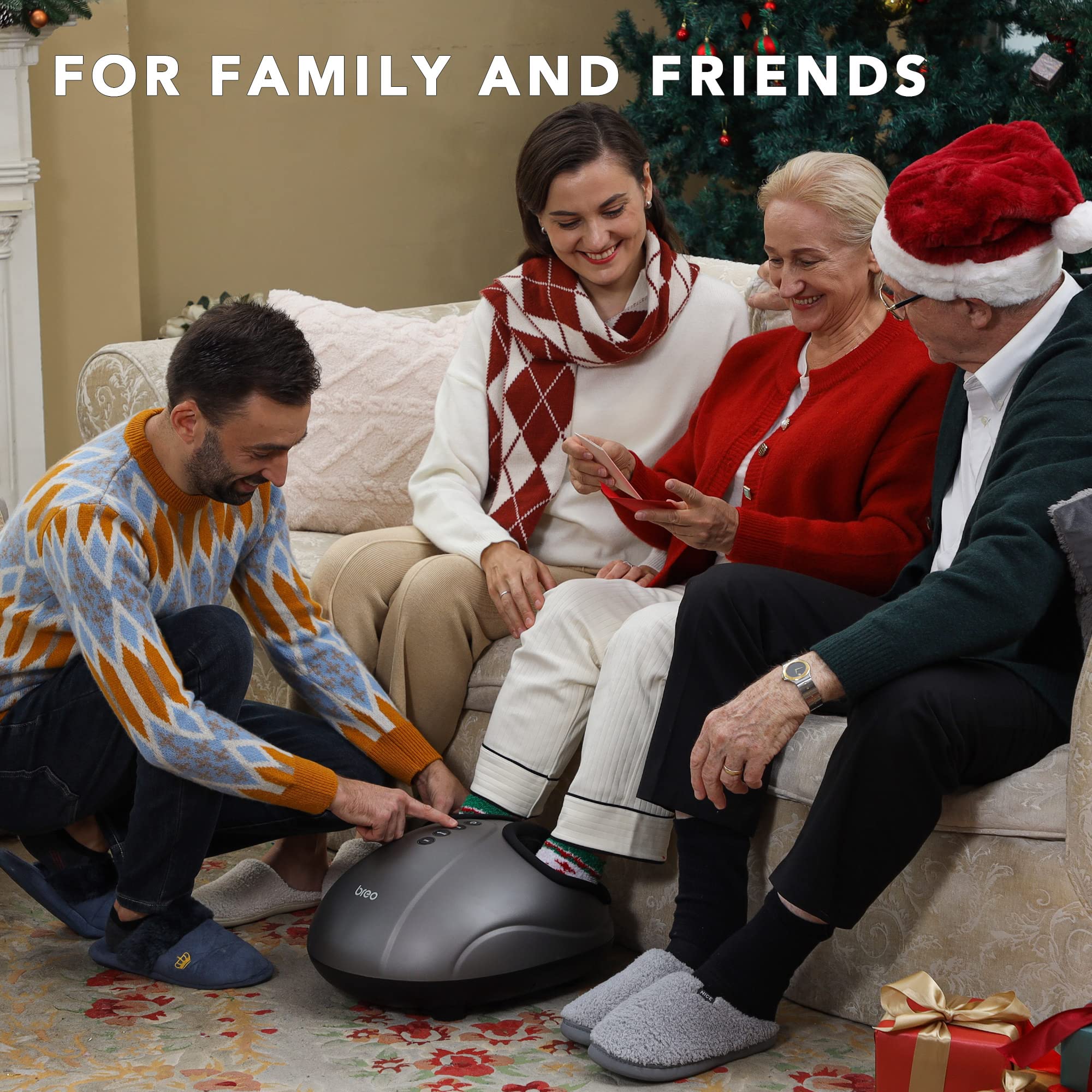 Breo foot massager removable sleeves for easy cleaning and hygiene