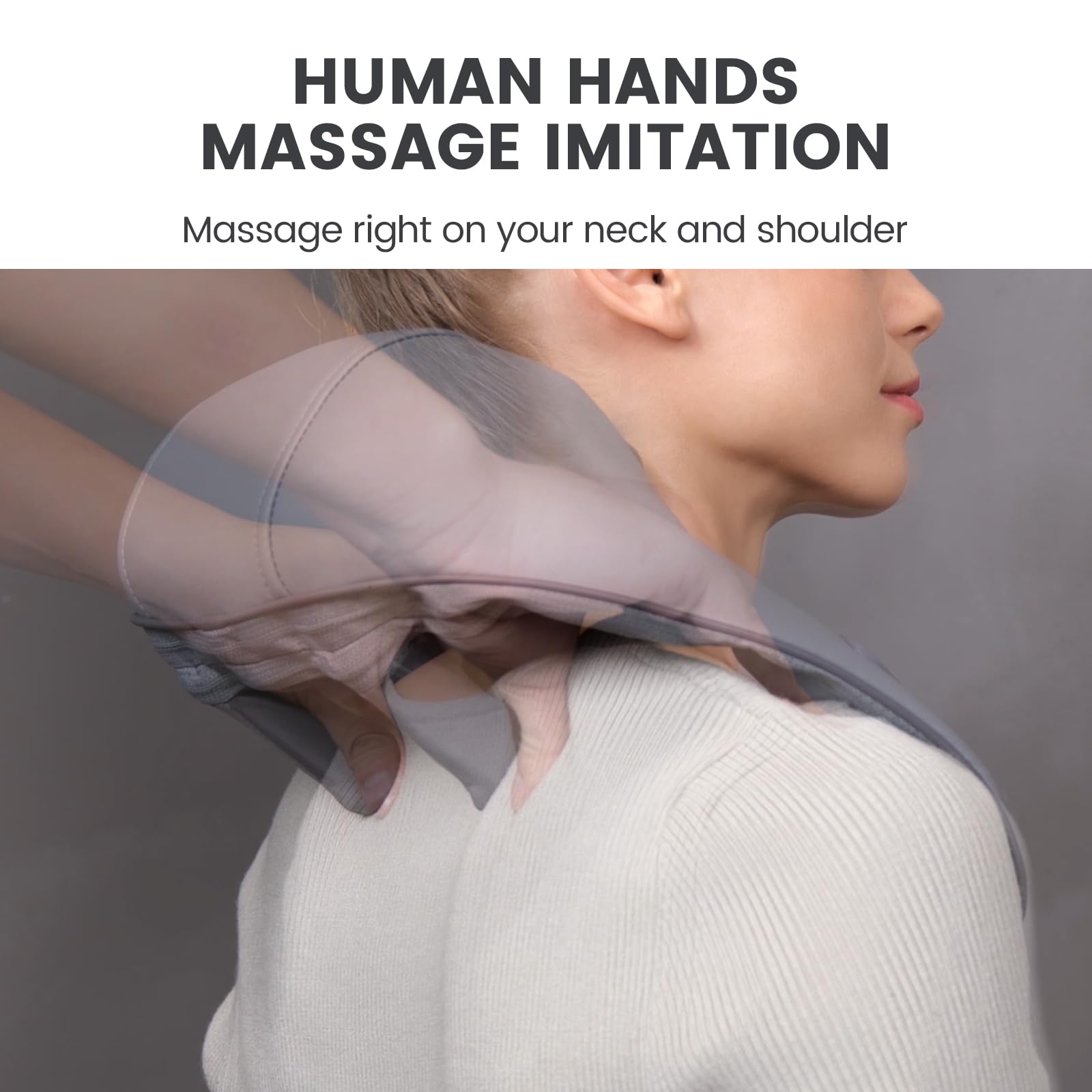 Breo N5 Mini ergonomic design mirrors therapist techniques for natural neck relaxation.