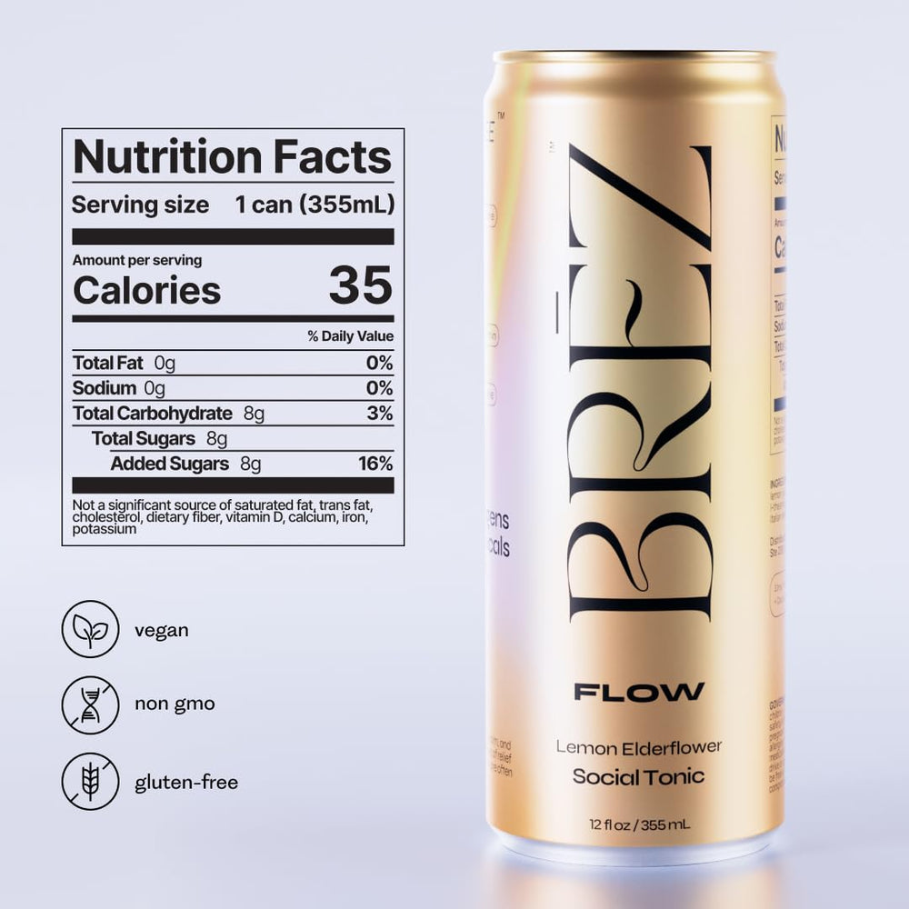 BREZ Flow Lion’s Mane drink close-up highlights micronized extract and focus support