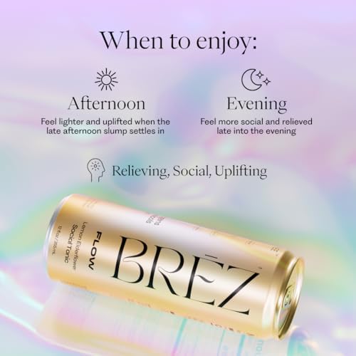 BRĒZ FLOW Adaptogen bottle conveys a mindful tonic moment