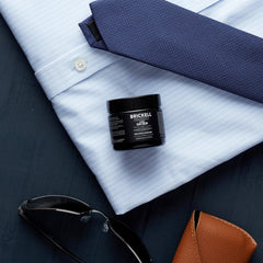 Brickell Men's Clearing Scar Cream application area demonstrates targeted use on skin imperfections.