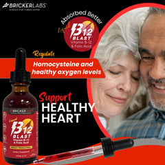 Bricker Labs B-12 Blast serving with water, suggesting daily use