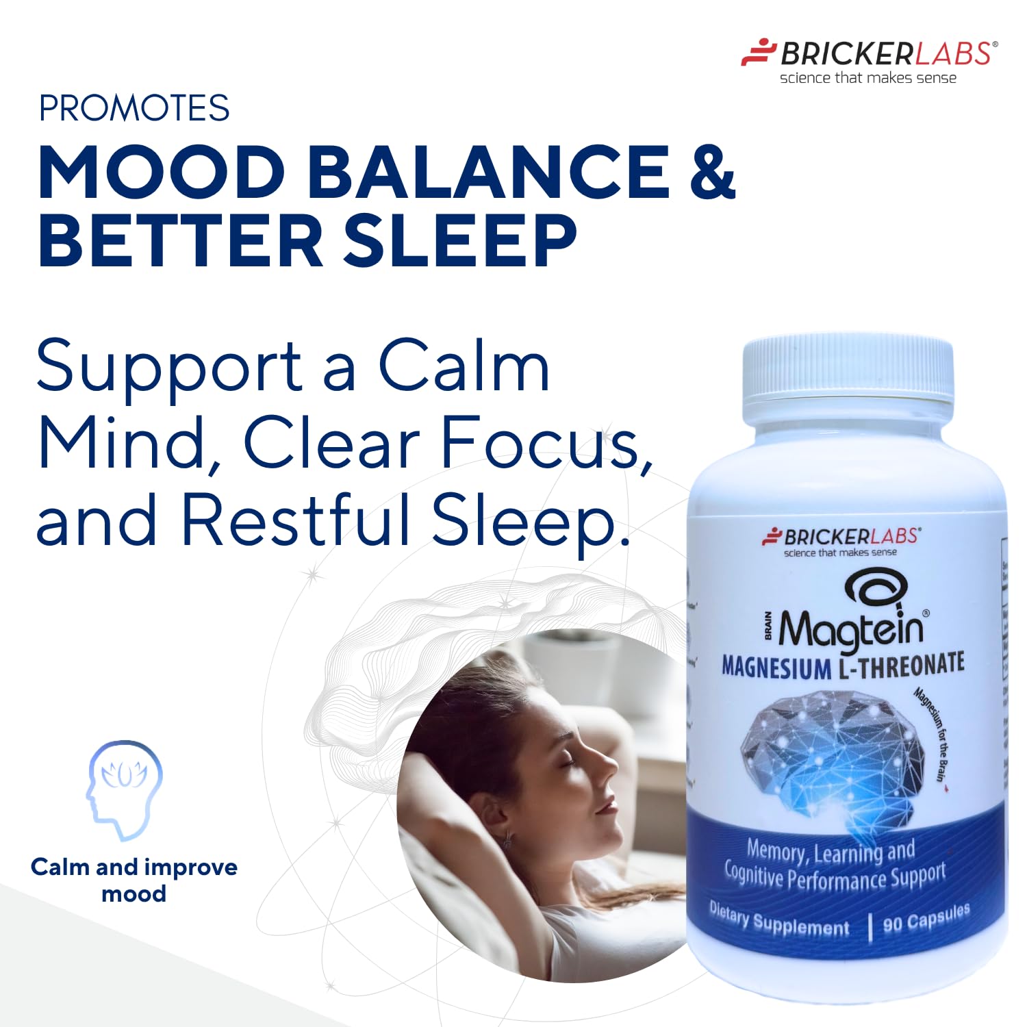 Bricker Labs Magtein brain-benefit visual for focus and learning