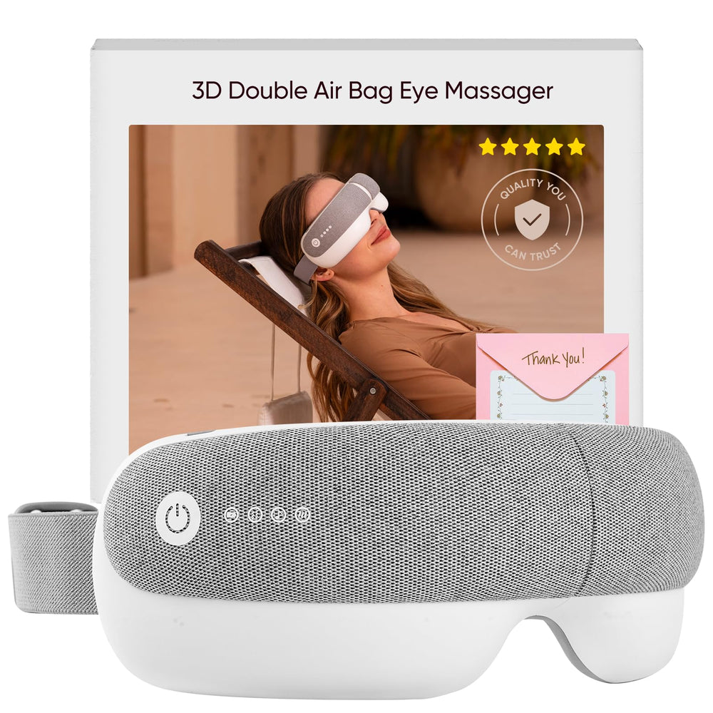 Bridigi Eye Massager with Bluetooth music for quick relaxation.