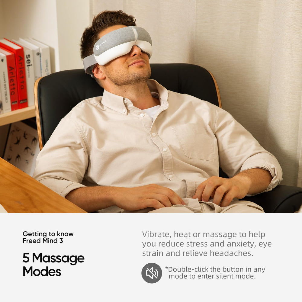 Meditation mode with vibration and natural sounds for focus.