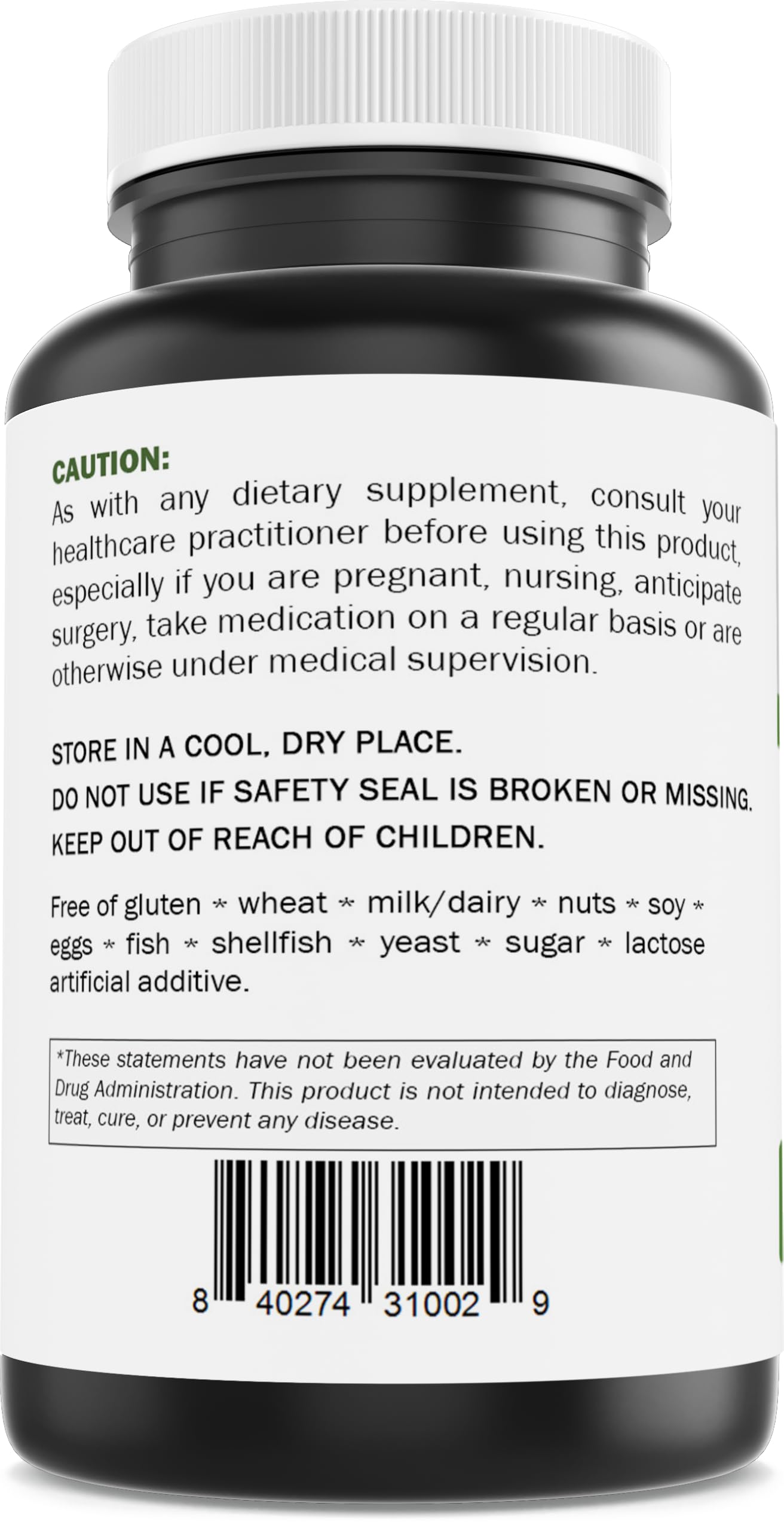 Brieofood D-Mannose gluten-free label highlights non-GMO formula.