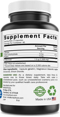 Brieofood D-Mannose serving image demonstrates 1500 mg per 3 capsules.