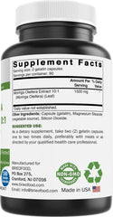 Close-up of Brieofood Moringa capsules, easy-to-swallow daily supplement