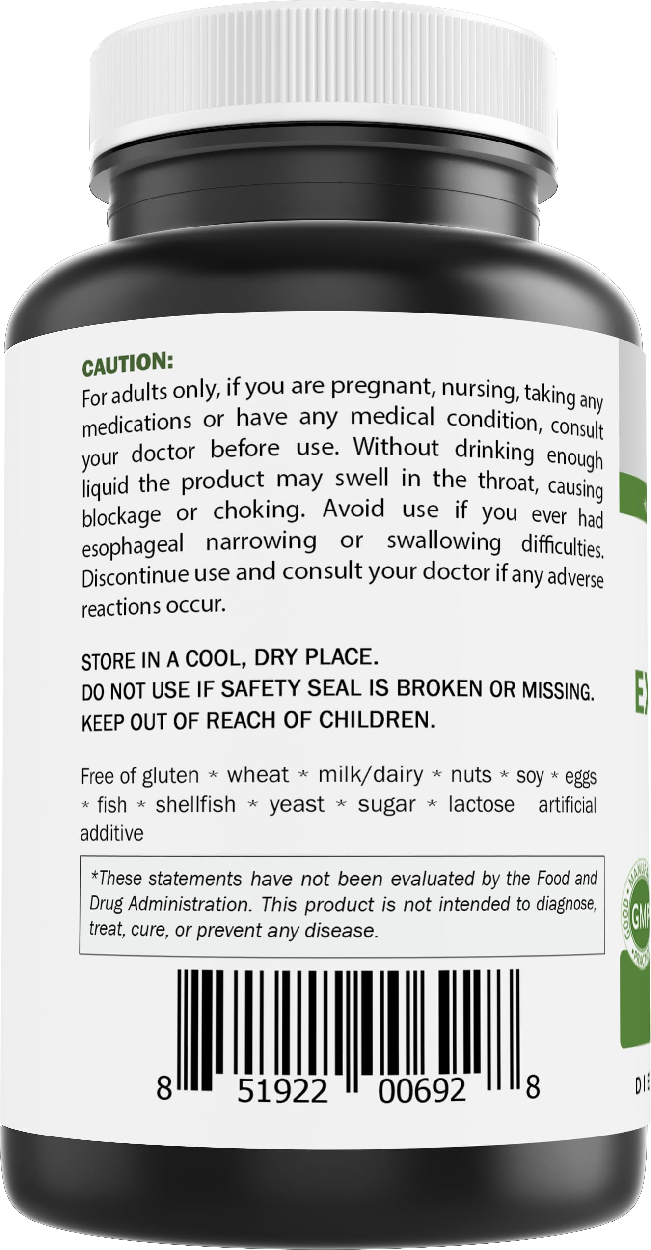 Brieofood Moringa extract label highlighting potency and quality